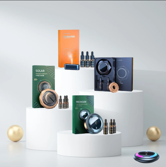 Diffuseur automatique d'arome pour voiture-( Un acheter 3 flocon d'arômes offrent)