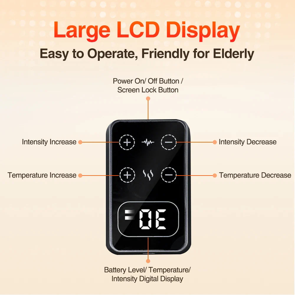 Soulagement Instantané: Genouillère Massante Chauffante Électrique